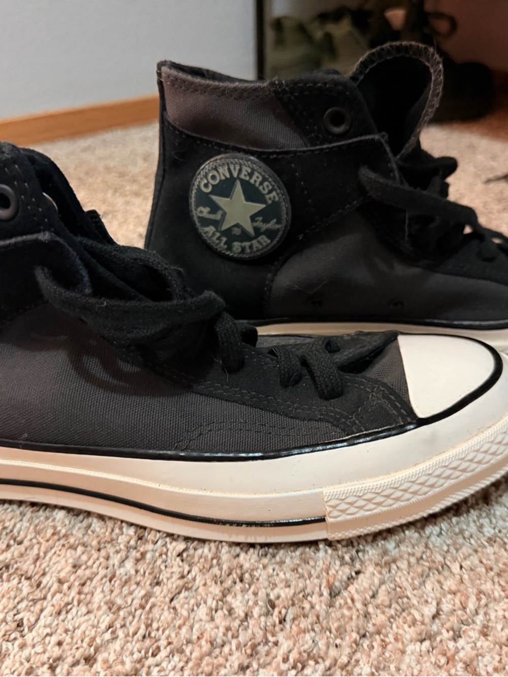 Converse Chuck Taylor All Star High Top Sneakers - Black and Dark gray